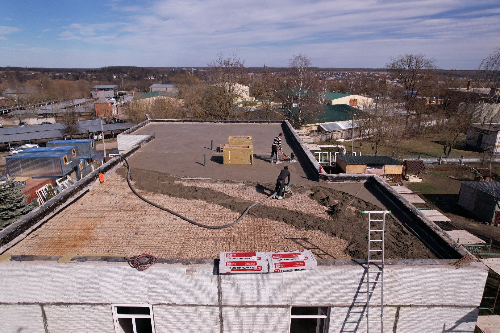видео с коптера, детский сад улыбка, ремонт детского сада серпухов,