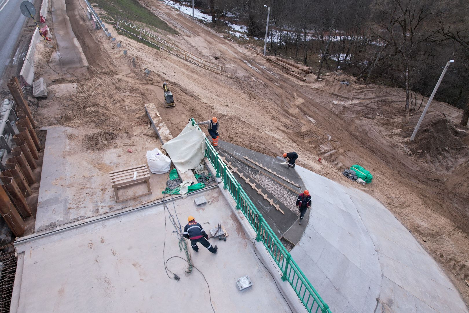 видео с коптера, мост через реку нара, мост в серпухове,