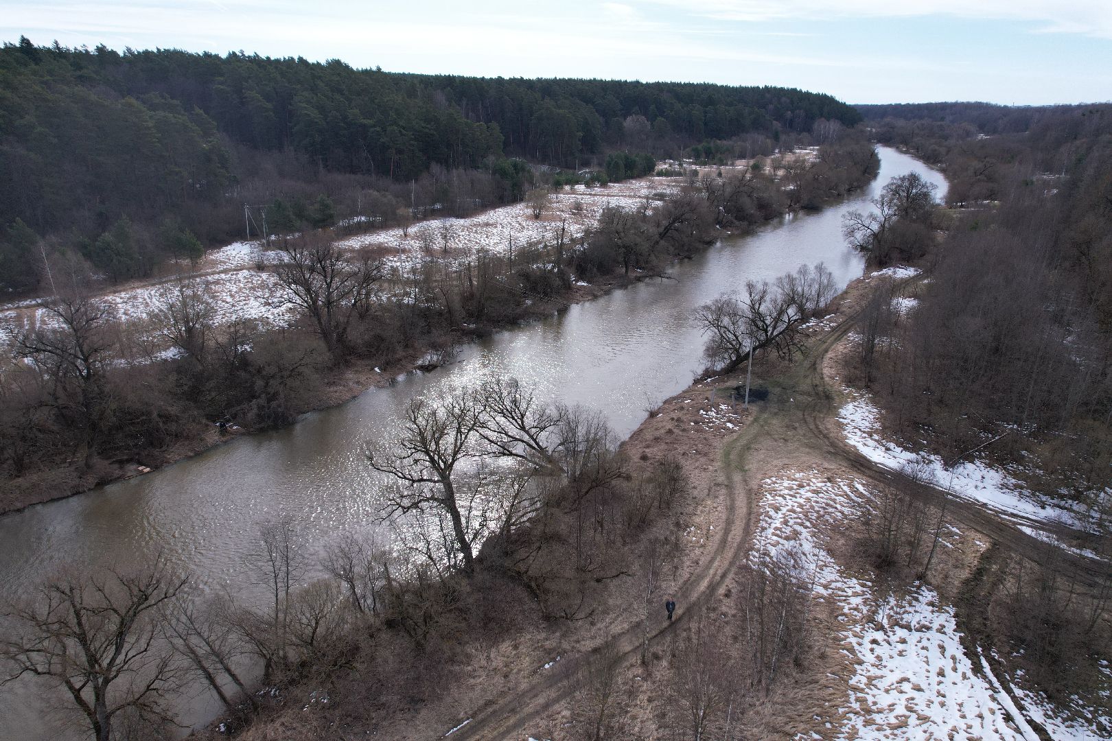 видео с коптера, мост через реку нара, мост в серпухове,