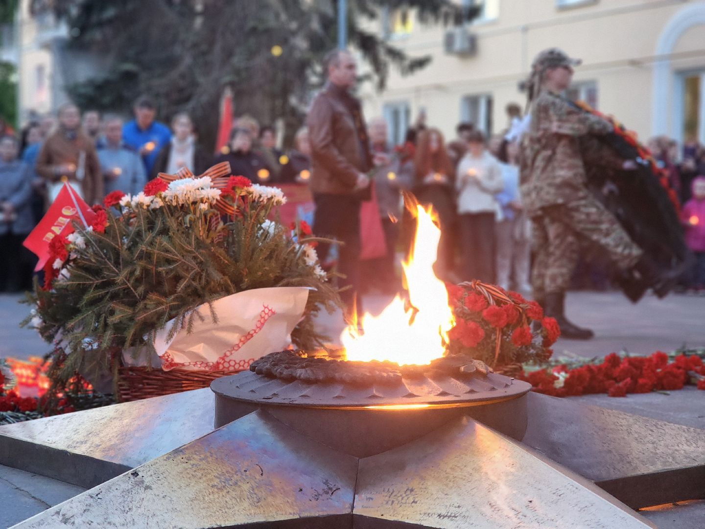 воскресенск, свеча памяти, 80 лет Победы,