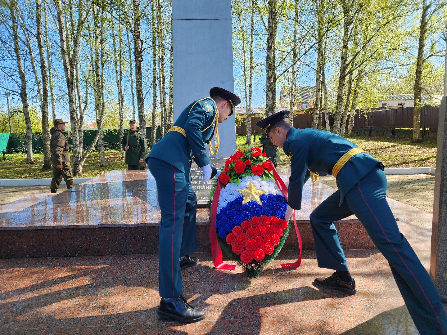 Чехов , микрорайон Венюково , обелиск, мемориал, возложение цветов , День Победы , возложение венков, торжественная церемония,