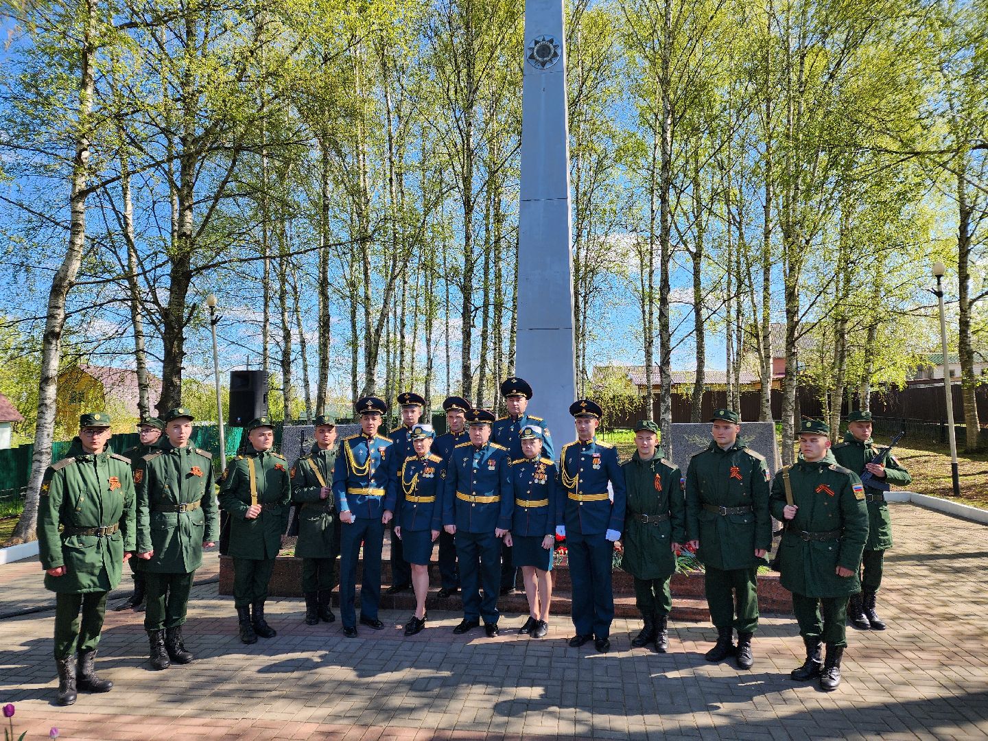 Чехов , микрорайон Венюково , обелиск, мемориал, возложение цветов , День Победы , возложение венков, торжественная церемония,