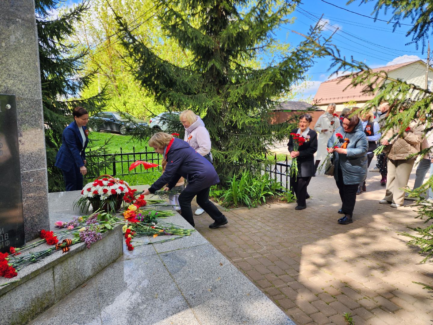 раменское, 9 мая, возложение цветов к мемориалу в сафоново,