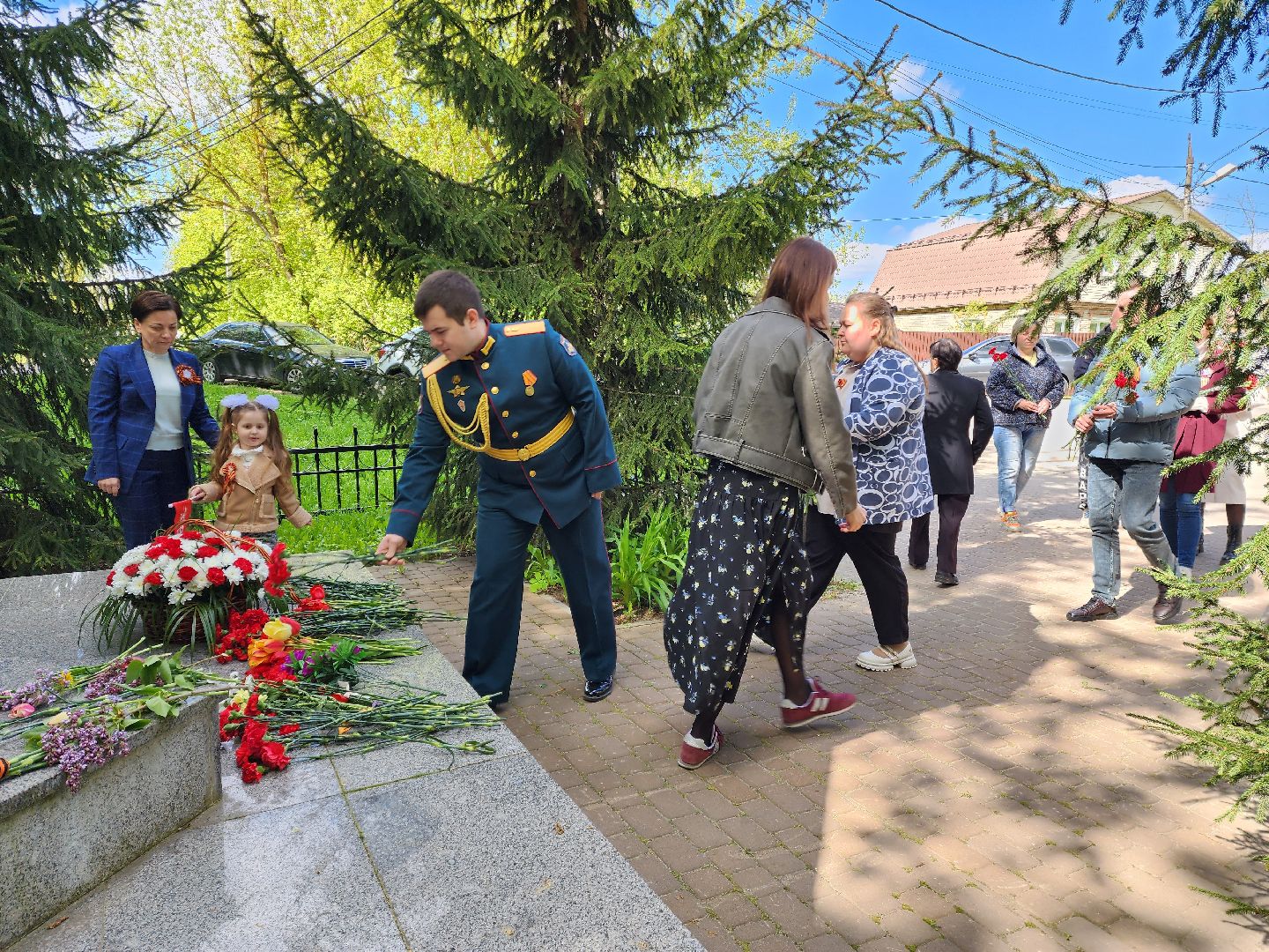 раменское, 9 мая, возложение цветов к мемориалу в сафоново,