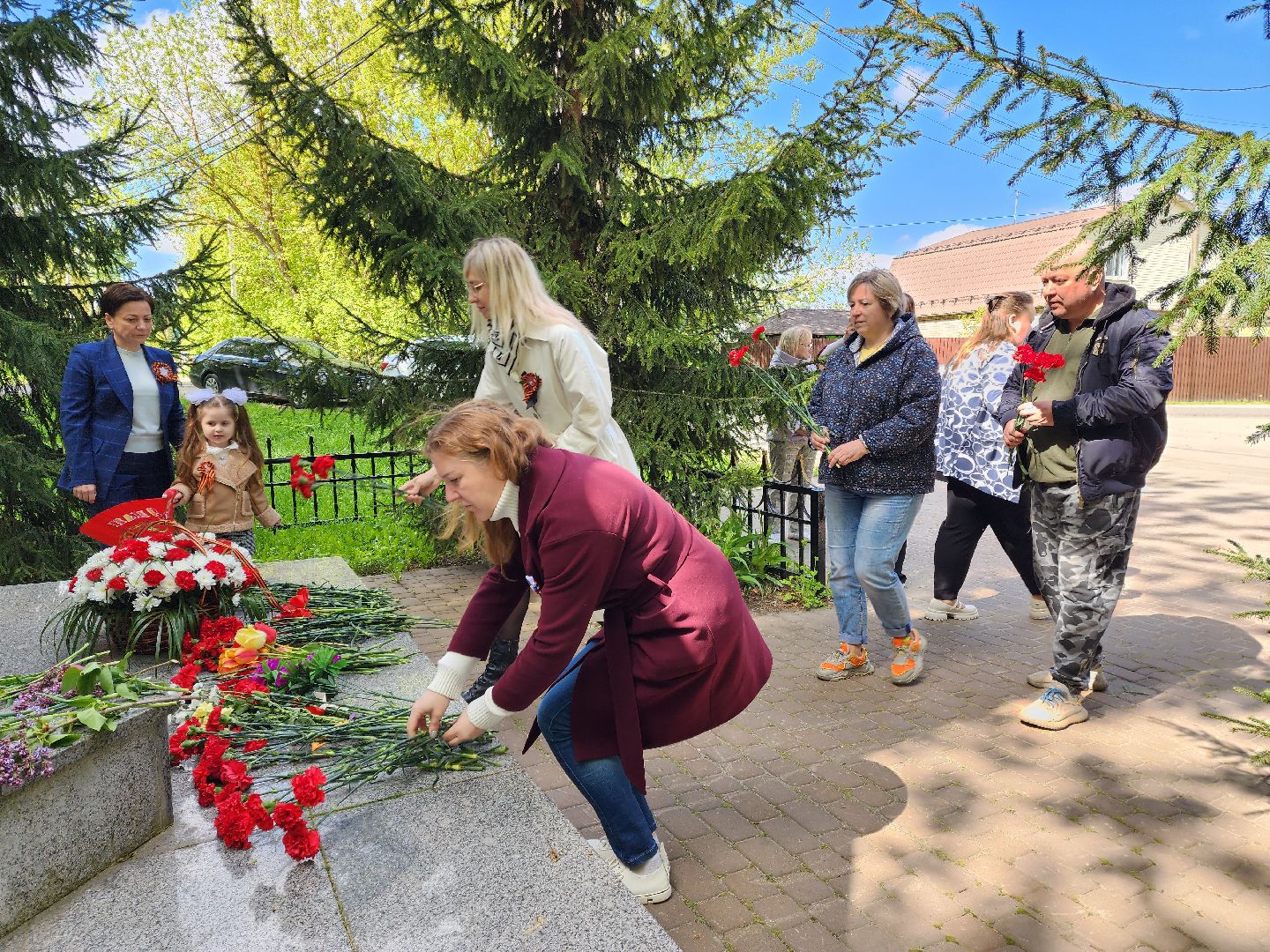 раменское, 9 мая, возложение цветов к мемориалу в сафоново,