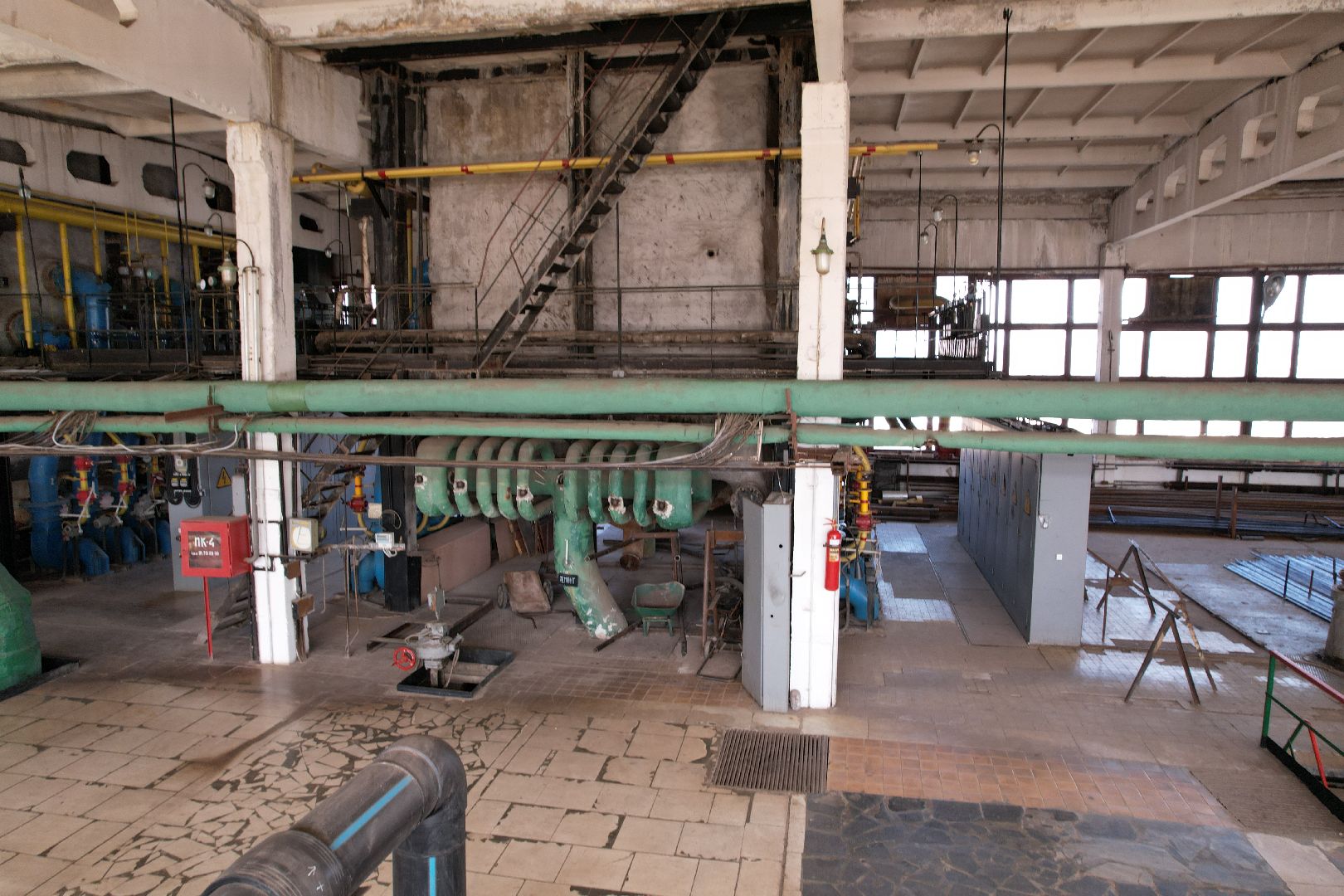 видео с коптера, котельная в пущине,