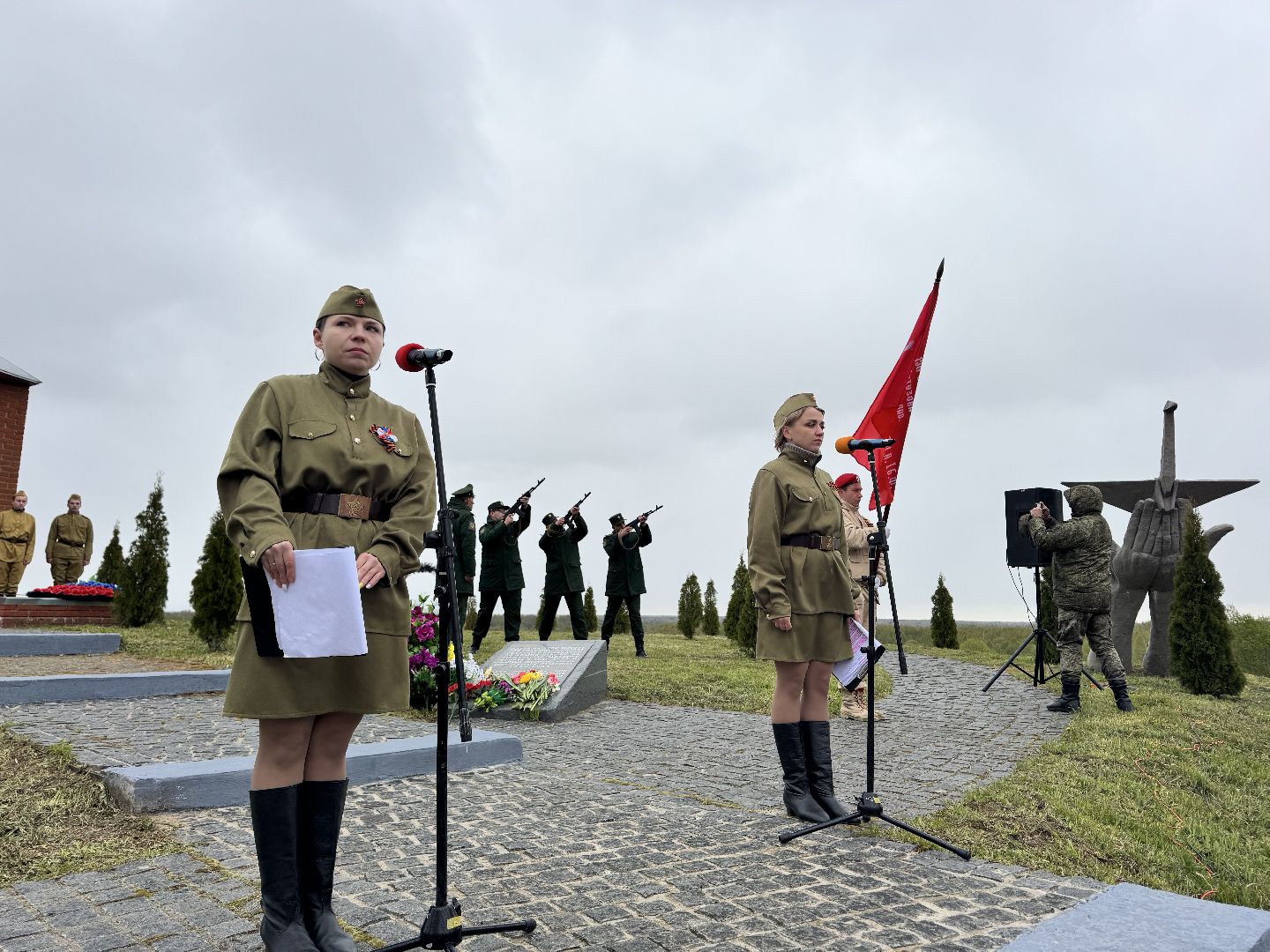 шаховская, 9 мая, день победы, возложение цветов,