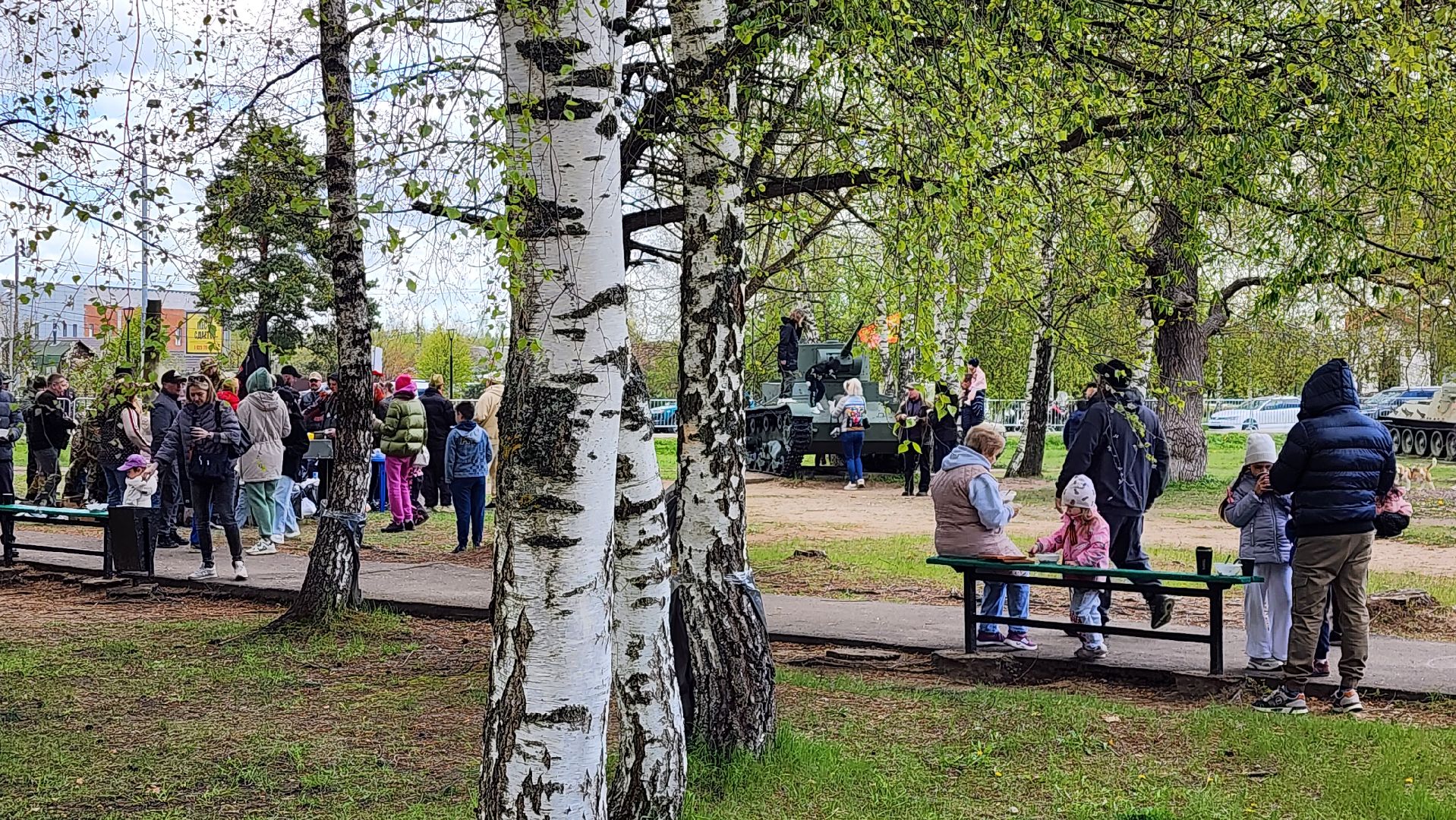 истра, митинг к 9 мая, снегири,