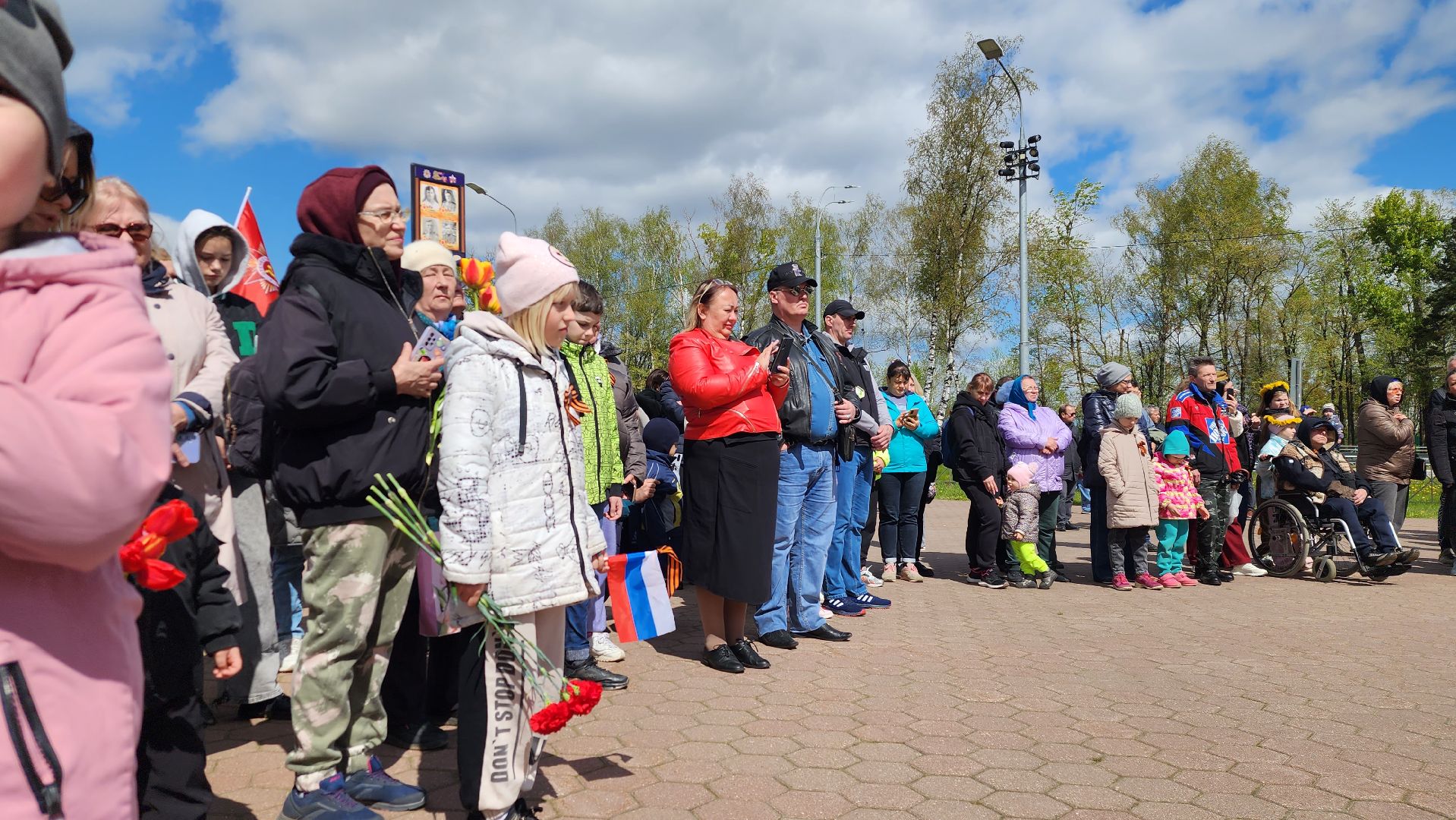 истра, митинг к 9 мая, снегири,