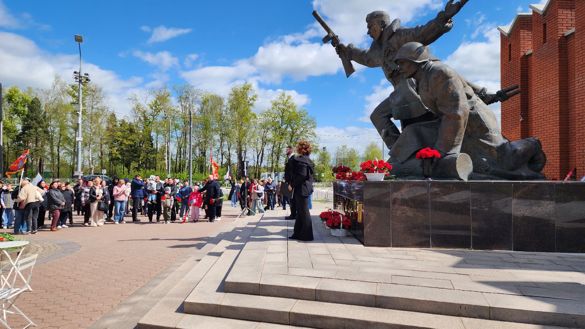 истра, митинг к 9 мая, снегири,