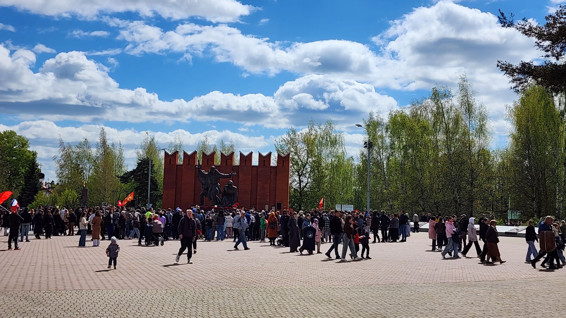 истра, митинг к 9 мая, снегири,