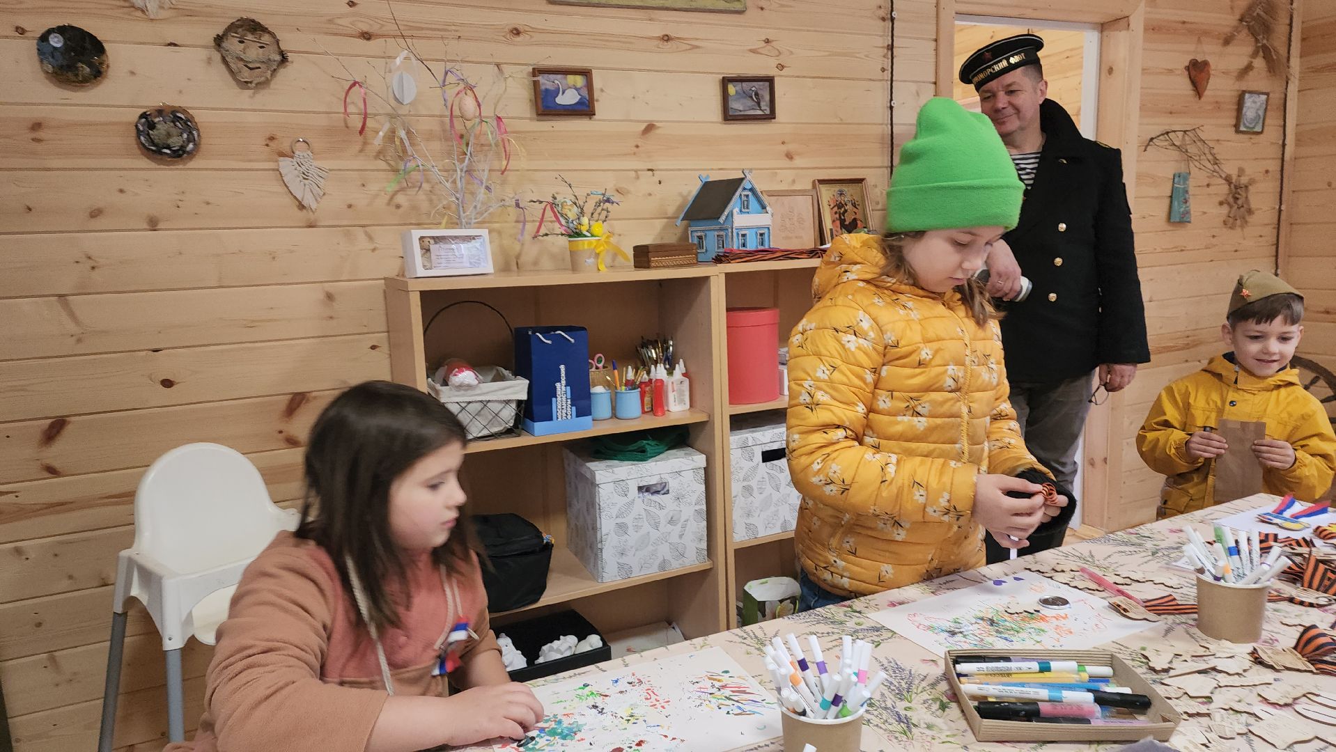 пушкино, день победы, мастер-класс, экопарк, дети, голубь мира, георгиевская лента,вертикалки,