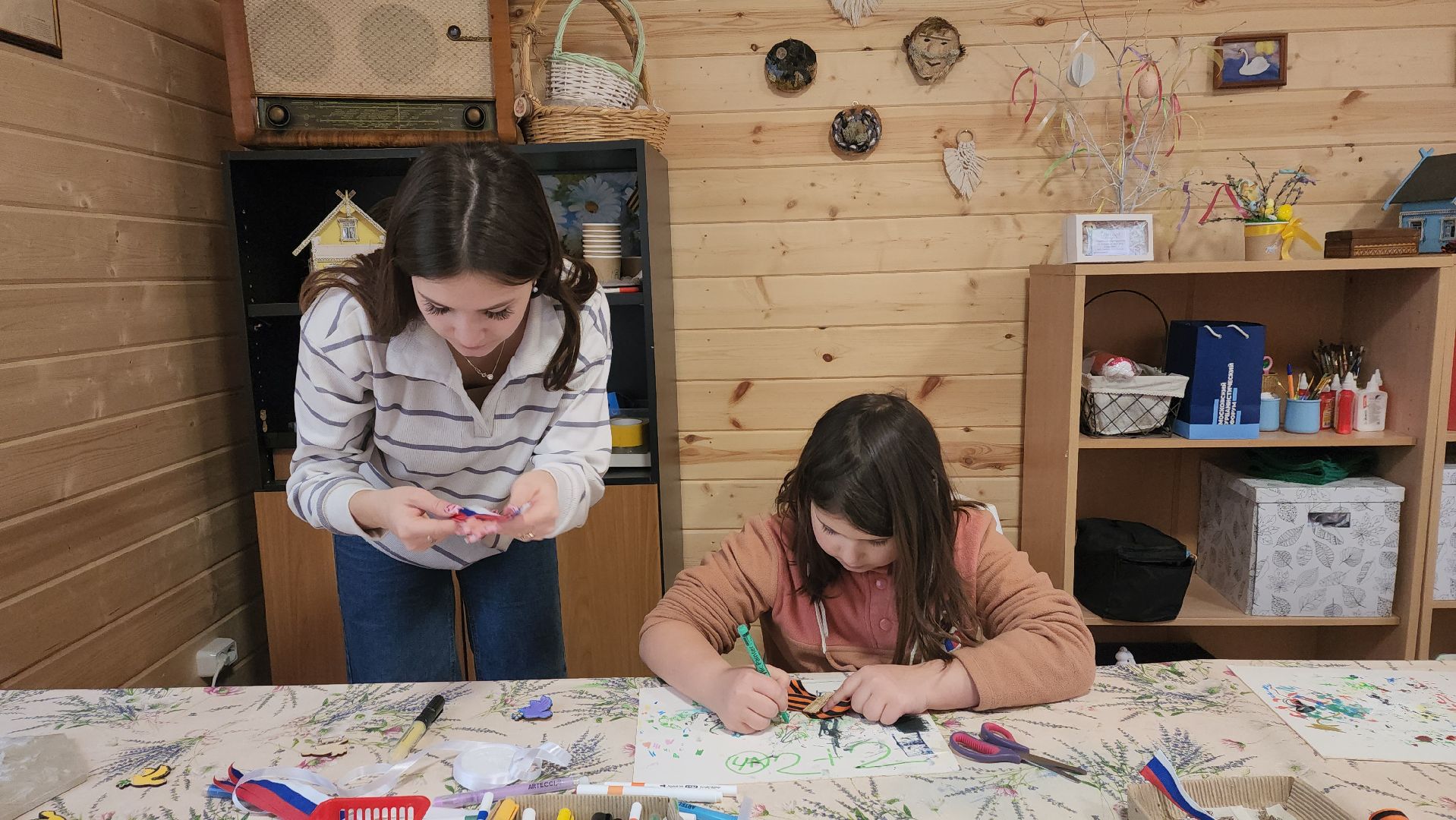 пушкино, день победы, мастер-класс, экопарк, дети, голубь мира, георгиевская лента,вертикалки,