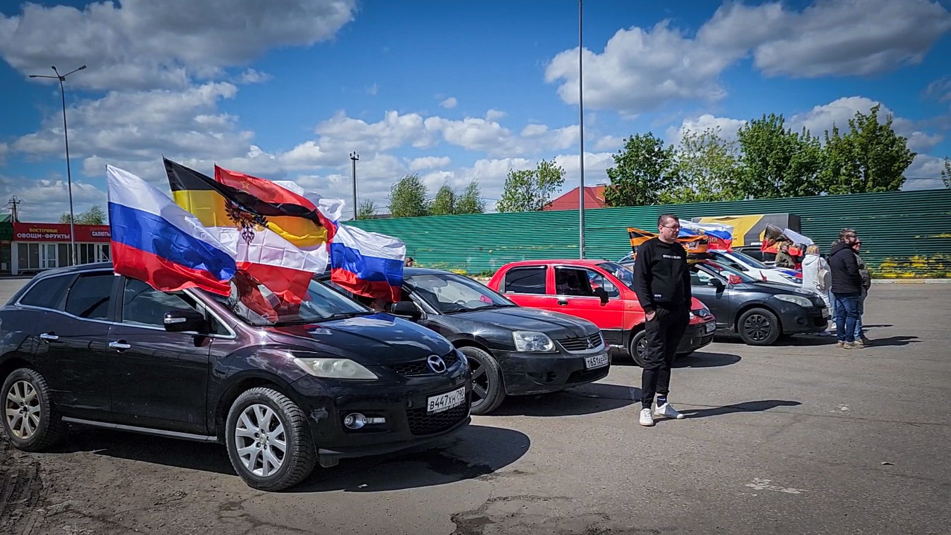 бронницы, день победы , автопробег с государственными флагами,