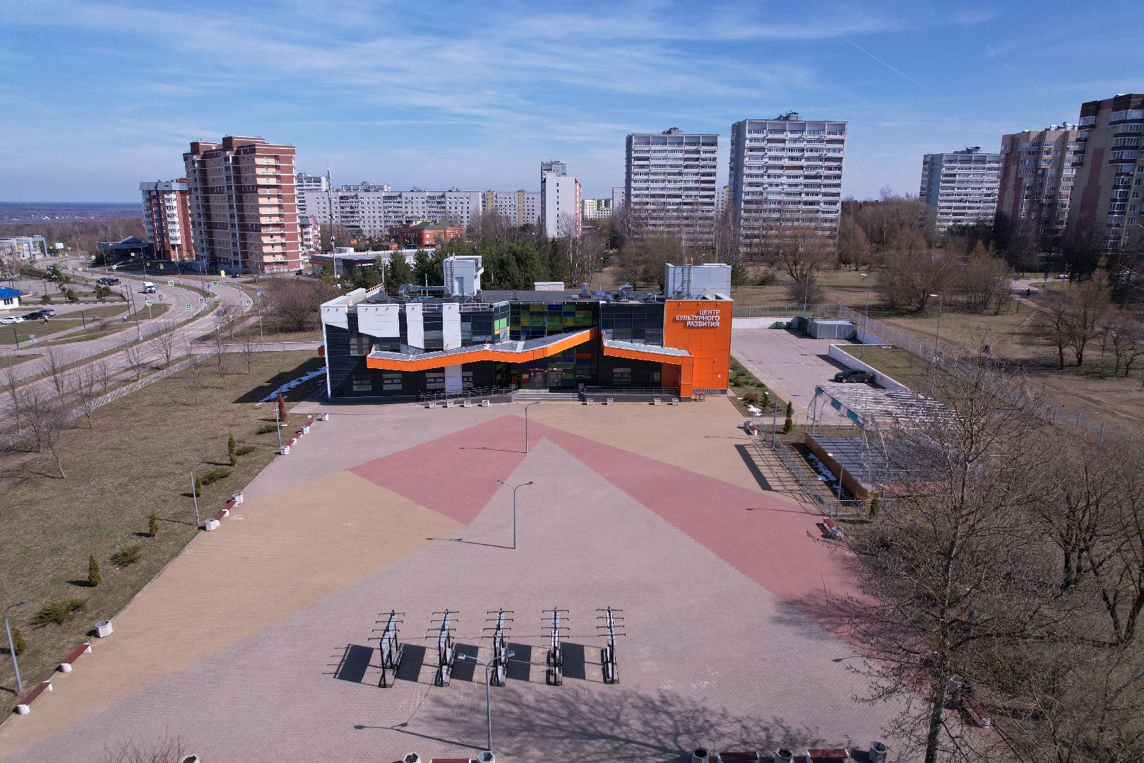 видео с коптера, центр культурного развития вертикаль,