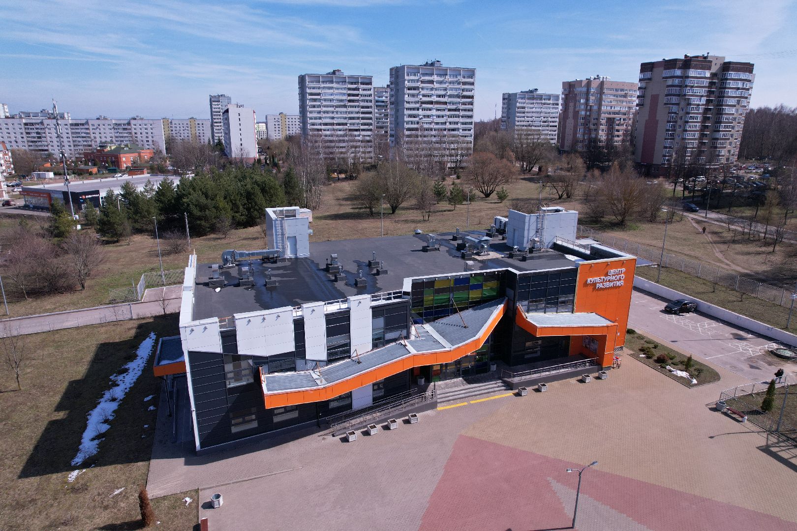 видео с коптера, центр культурного развития вертикаль,