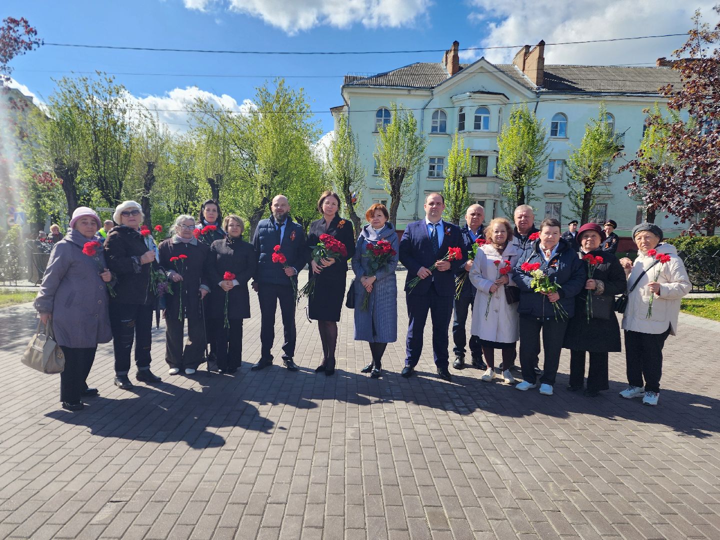 фрязино, возложение цветов, 80-летие великой победы, мемориал,