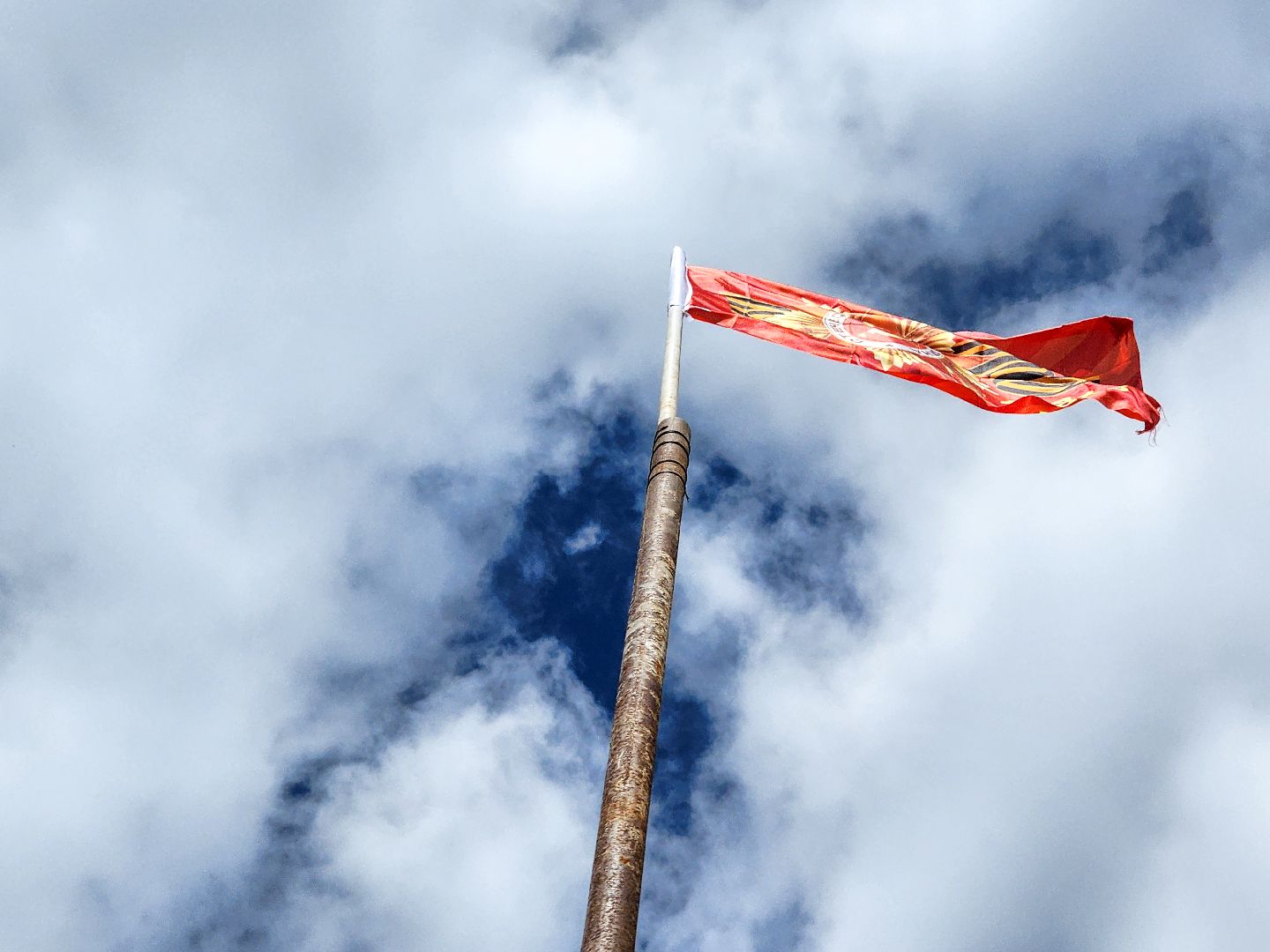 Подольск, 80 лет победе, День Победы, флаг,Никольский храм,