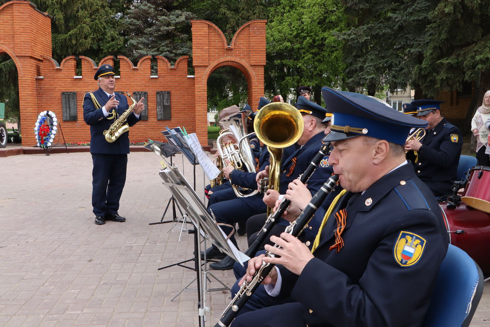 серебряные пруды, возложение, 9 мая, 80 лет победе,мемориал героям Великой Отечественной войны,