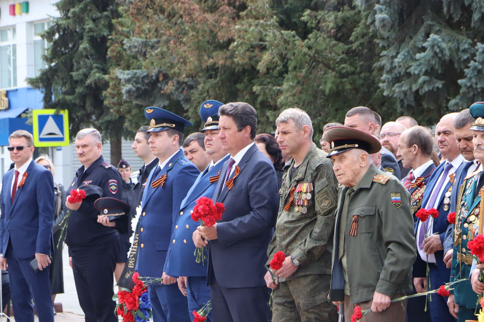серебряные пруды, возложение, 9 мая, 80 лет победе,мемориал героям Великой Отечественной войны,