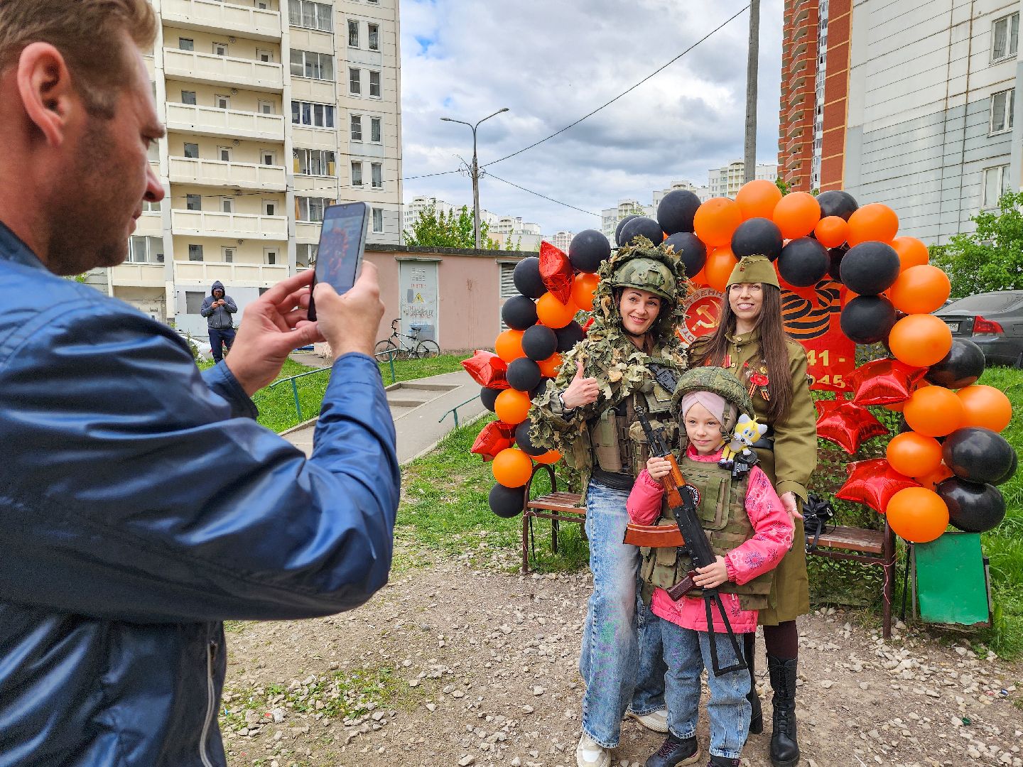 Подольск, День Победы, Праздник во дворе, 80 лет победе,