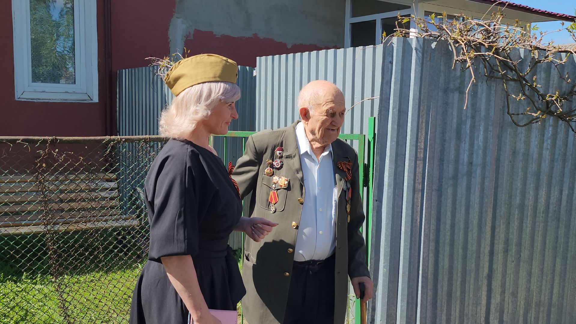 серпухов, ветеран вов николай ветчинин, юбилей победы, волонтеры серпухова, улица школьная,