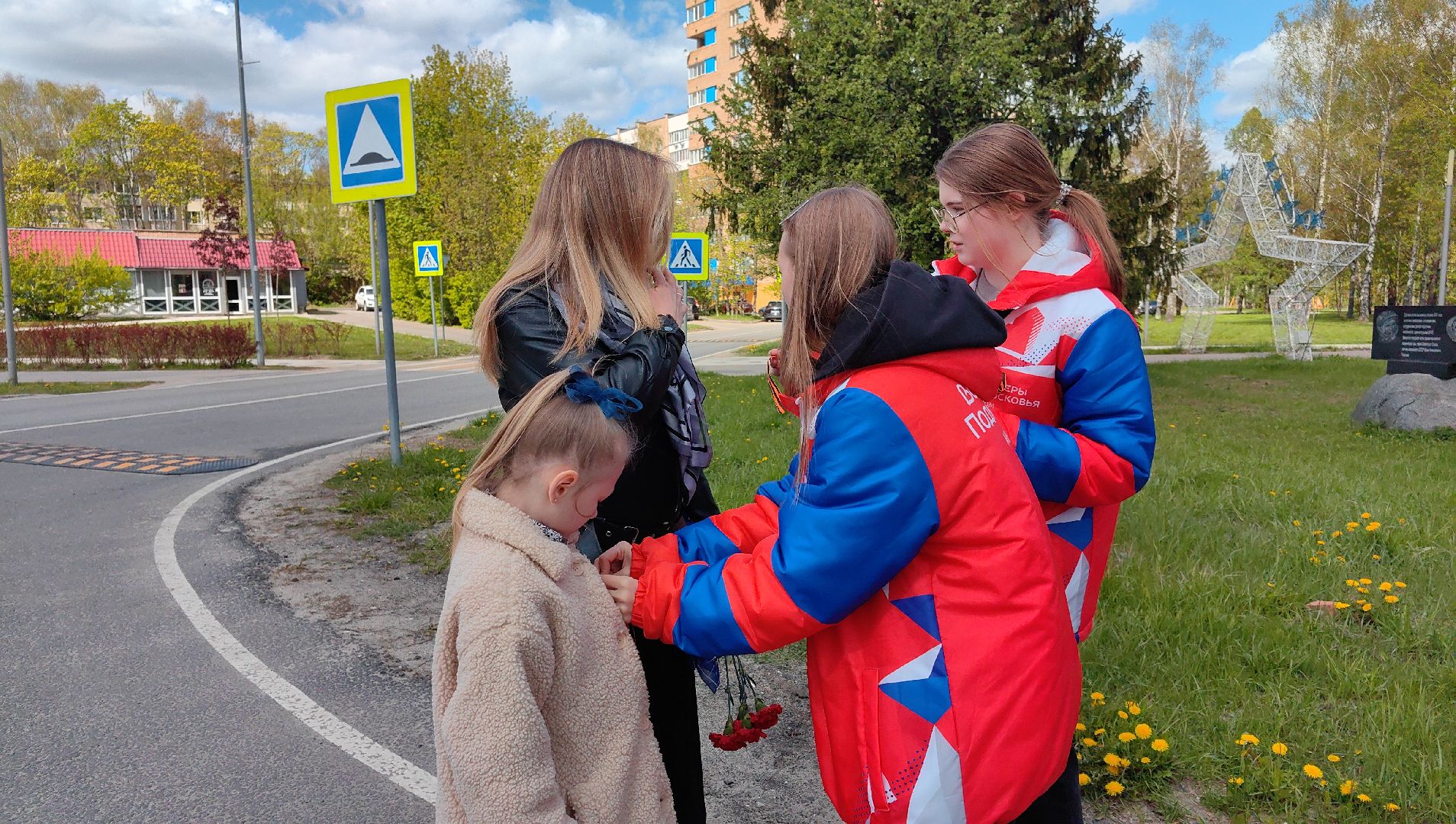 георгиевская лента, акция, аллея, 9 мая,