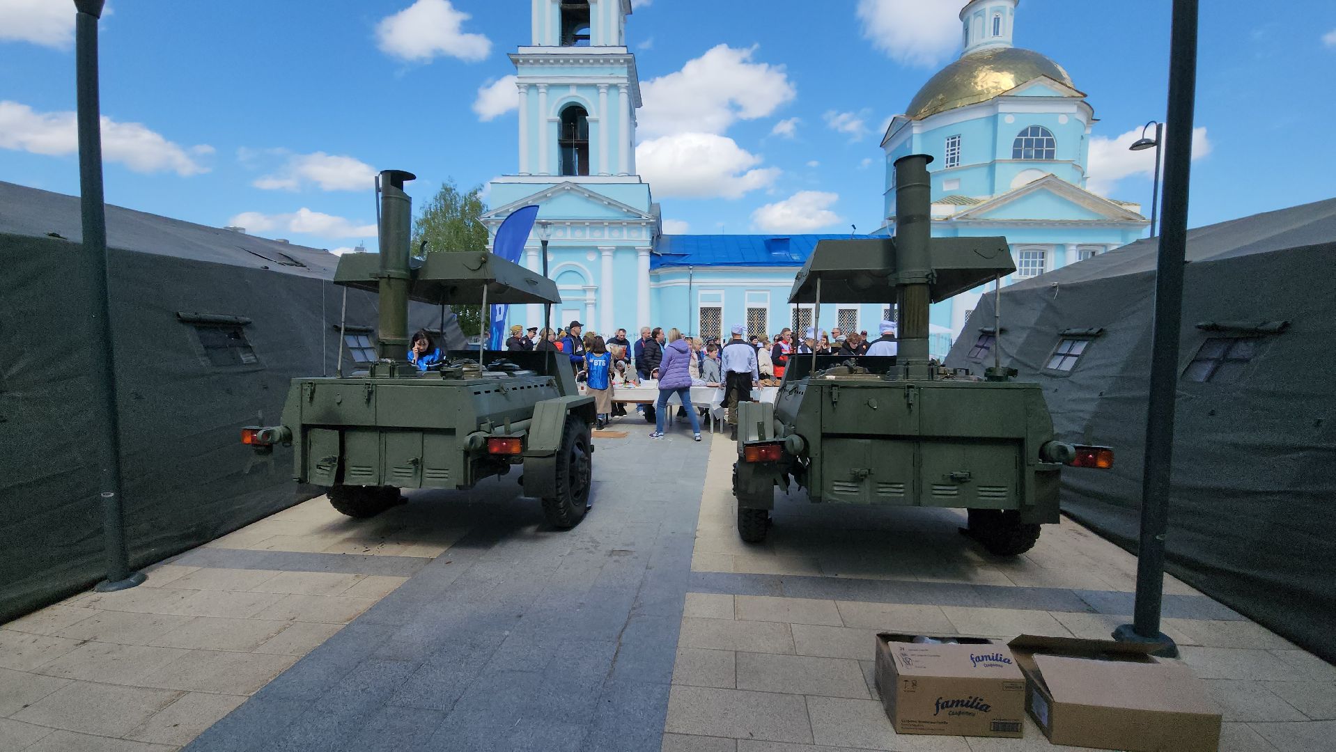 кашира, день победы, 9 мая, солдатская каша, раздача еды, праздник,