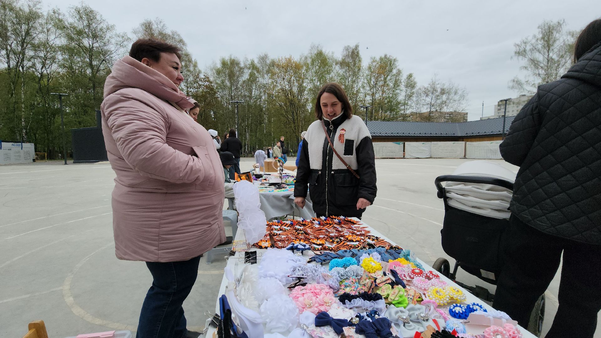 Ярмарка мастериц, Лобня, георгиевская лента, брошь,