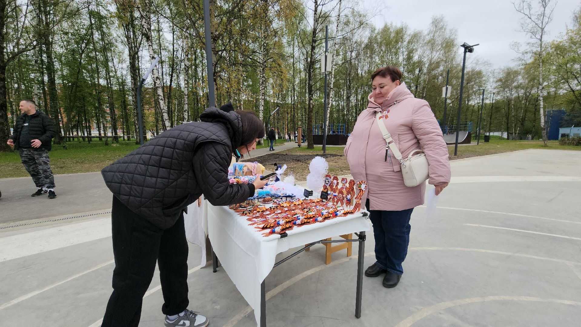 Ярмарка мастериц, Лобня, георгиевская лента, брошь,