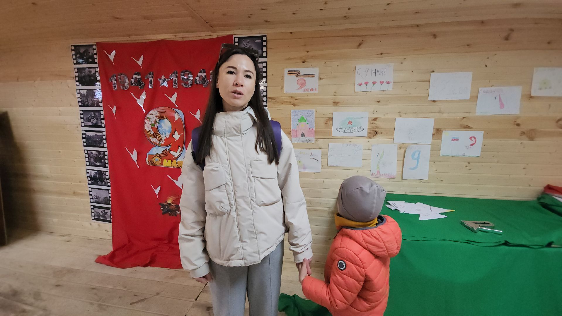 долгопрудный, центральный парк, мастер-классы, дети, день победы, георгиевская лента,