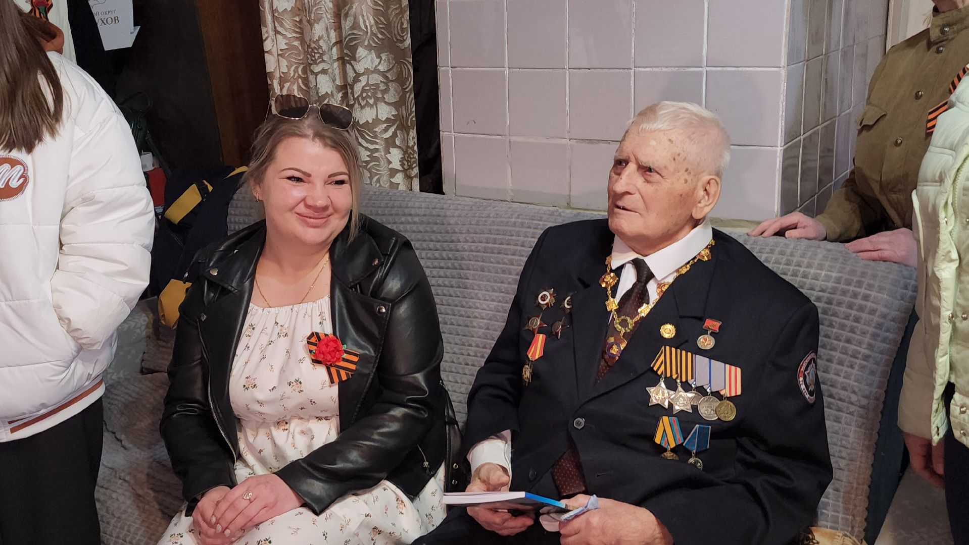 серпухов, ветеран вов николай козлов, юбилей победы, волонтеры серпухова,