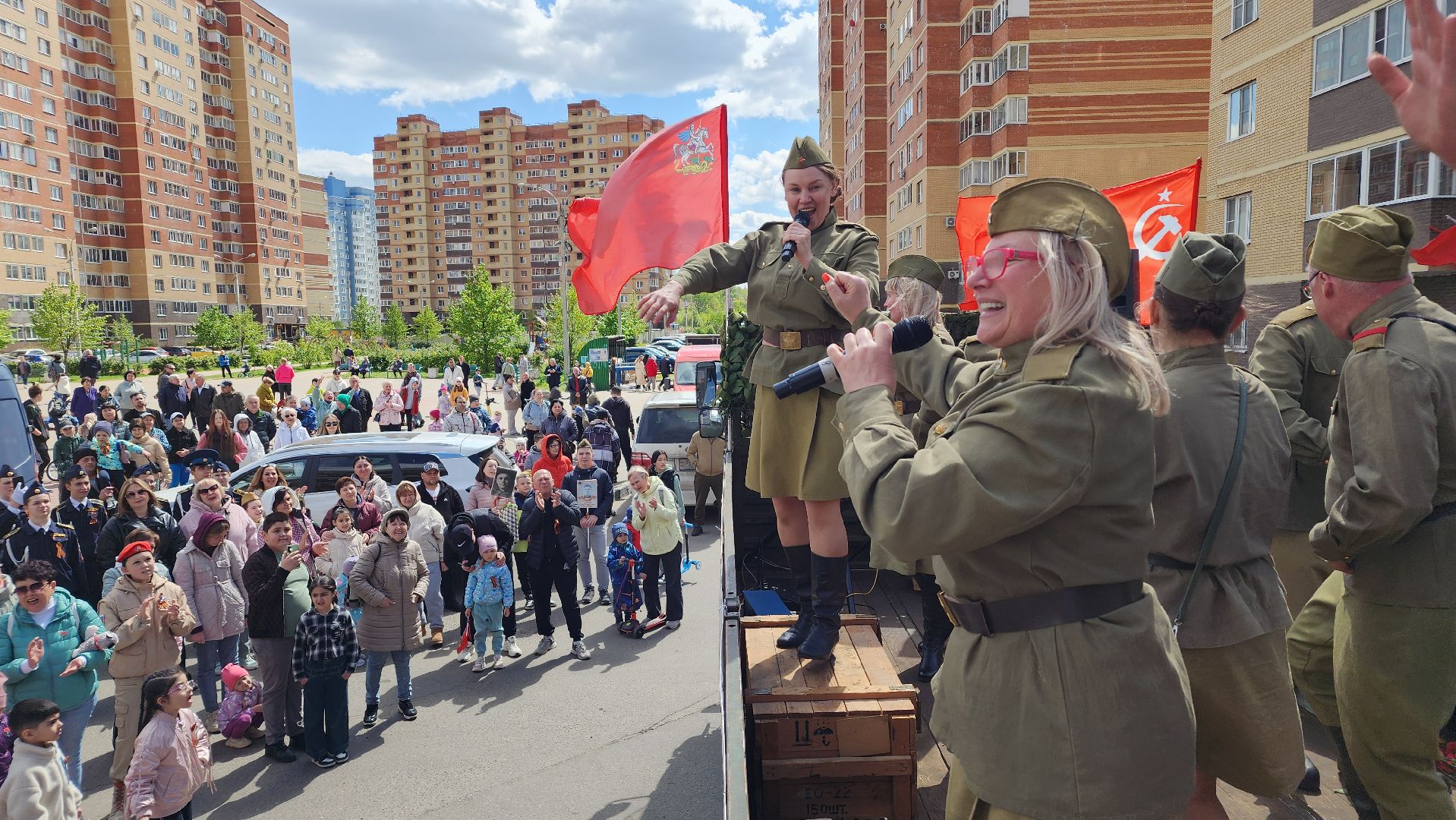 День Победы, праздник, 80 лет победе, лосино-петровский, фронтовая бригада,