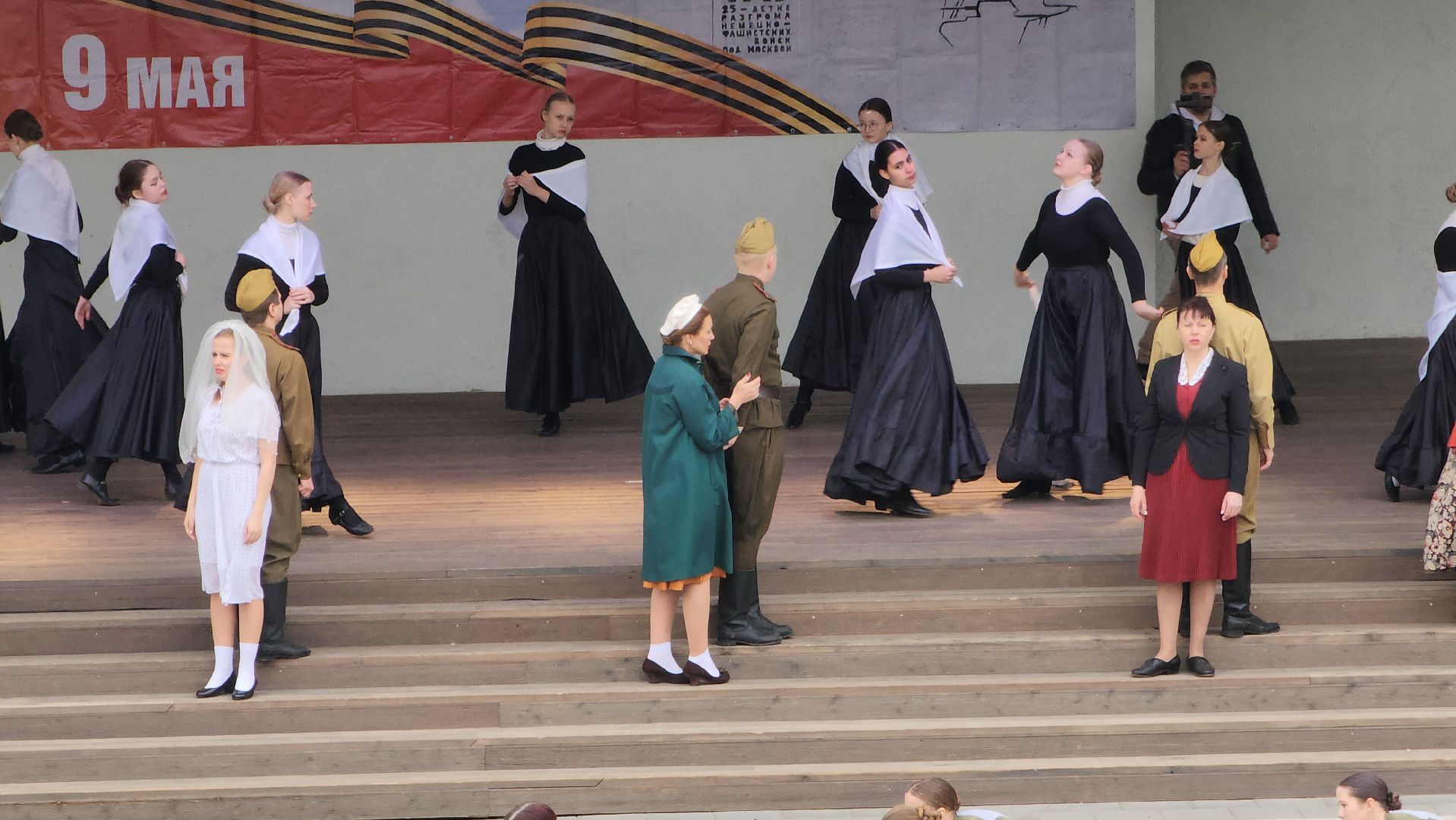 Театрализованный спектакль , 80-летие Победы , Лобня,день победы 2025,