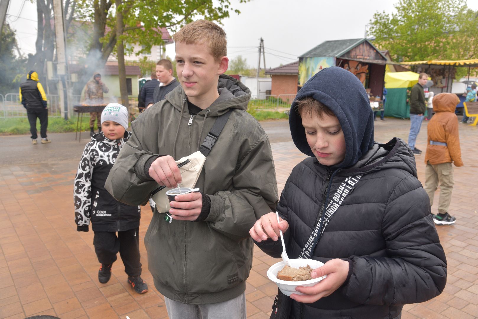 лотошино, день победы, полевая кухня, солдатская каша,