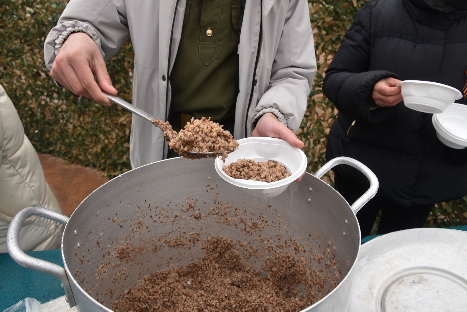 лотошино, день победы, полевая кухня, солдатская каша,