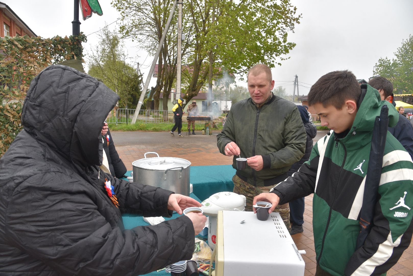 лотошино, день победы, полевая кухня, солдатская каша,