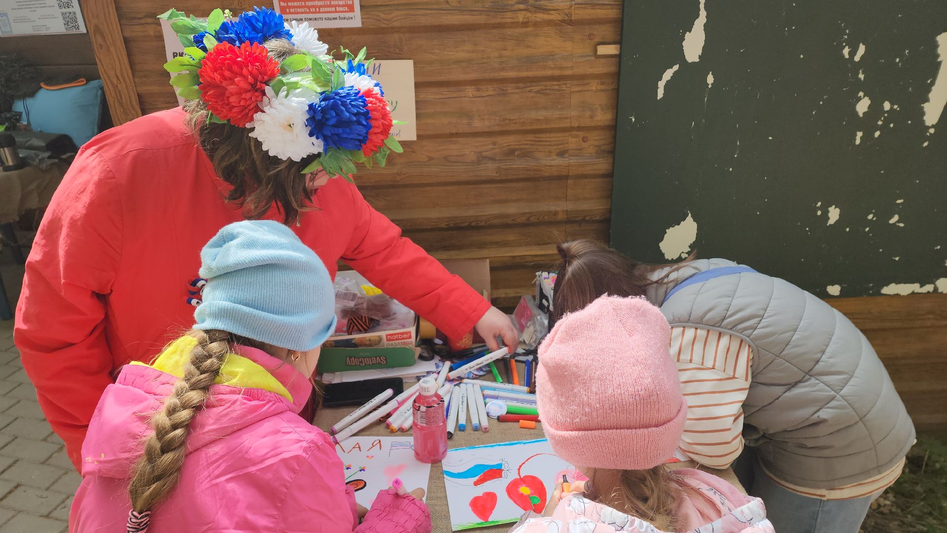 пушкино, день победы, благотворители, маскировочные сети, письмо солдату, дети, экопарк, вертикалки,