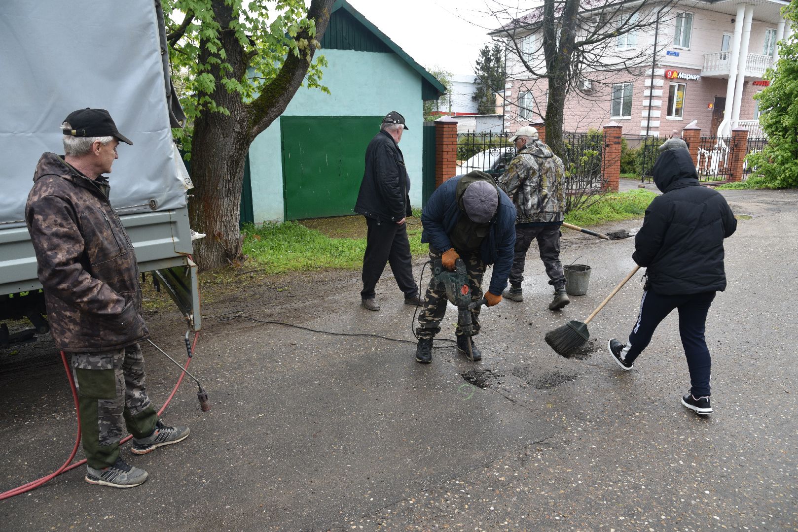 лотошино, добродел, благоустройство, ямочный ремонт,