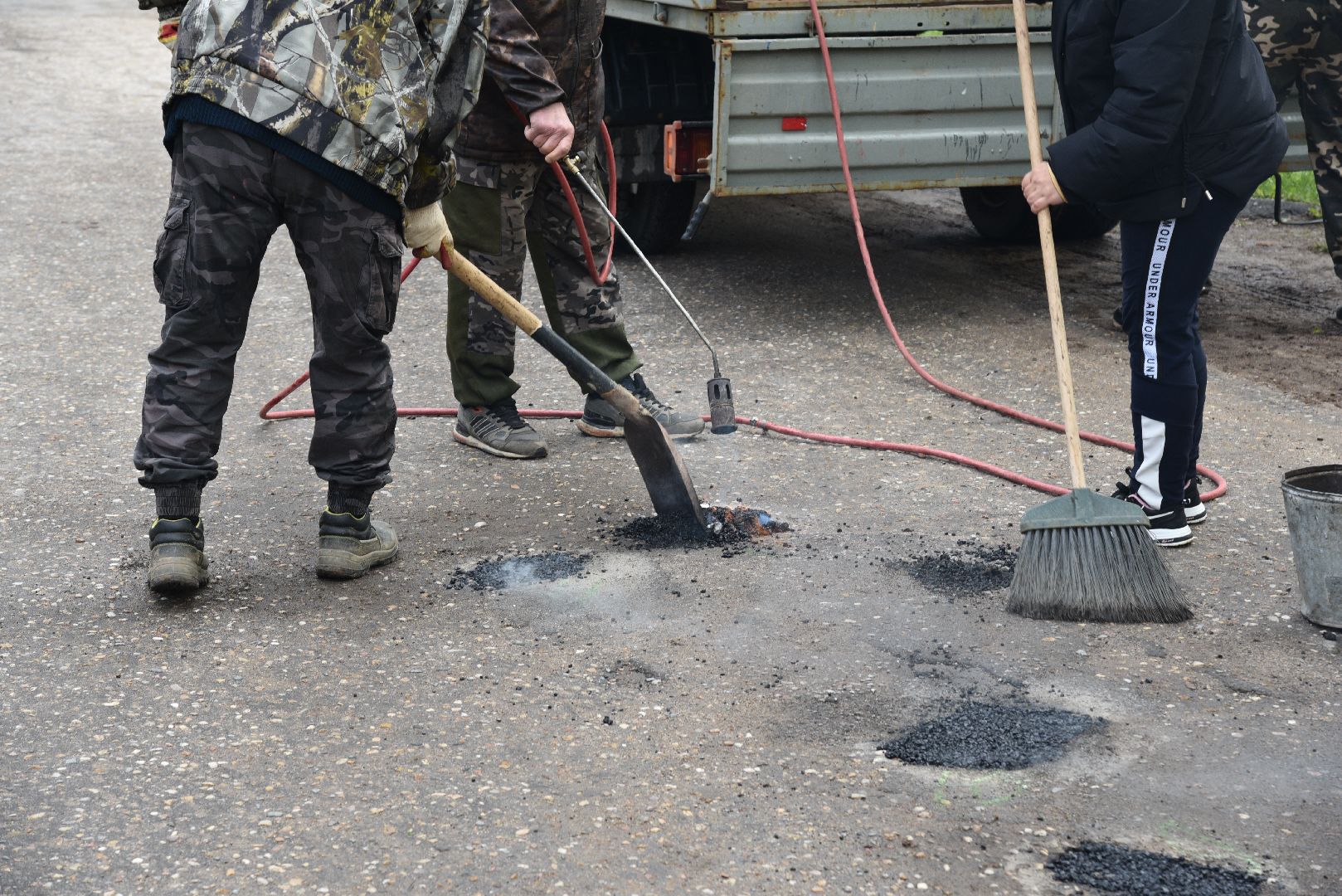 лотошино, добродел, благоустройство, ямочный ремонт,
