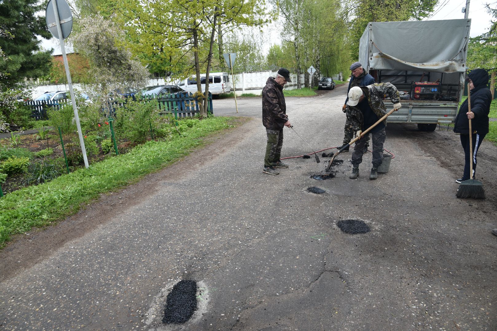 лотошино, добродел, благоустройство, ямочный ремонт,
