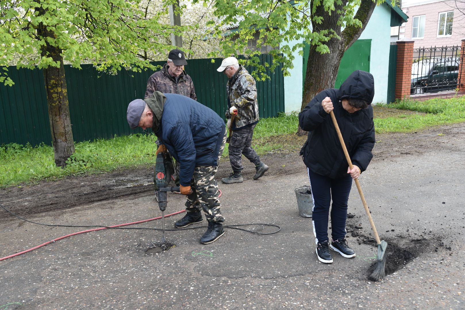 лотошино, добродел, благоустройство, ямочный ремонт,