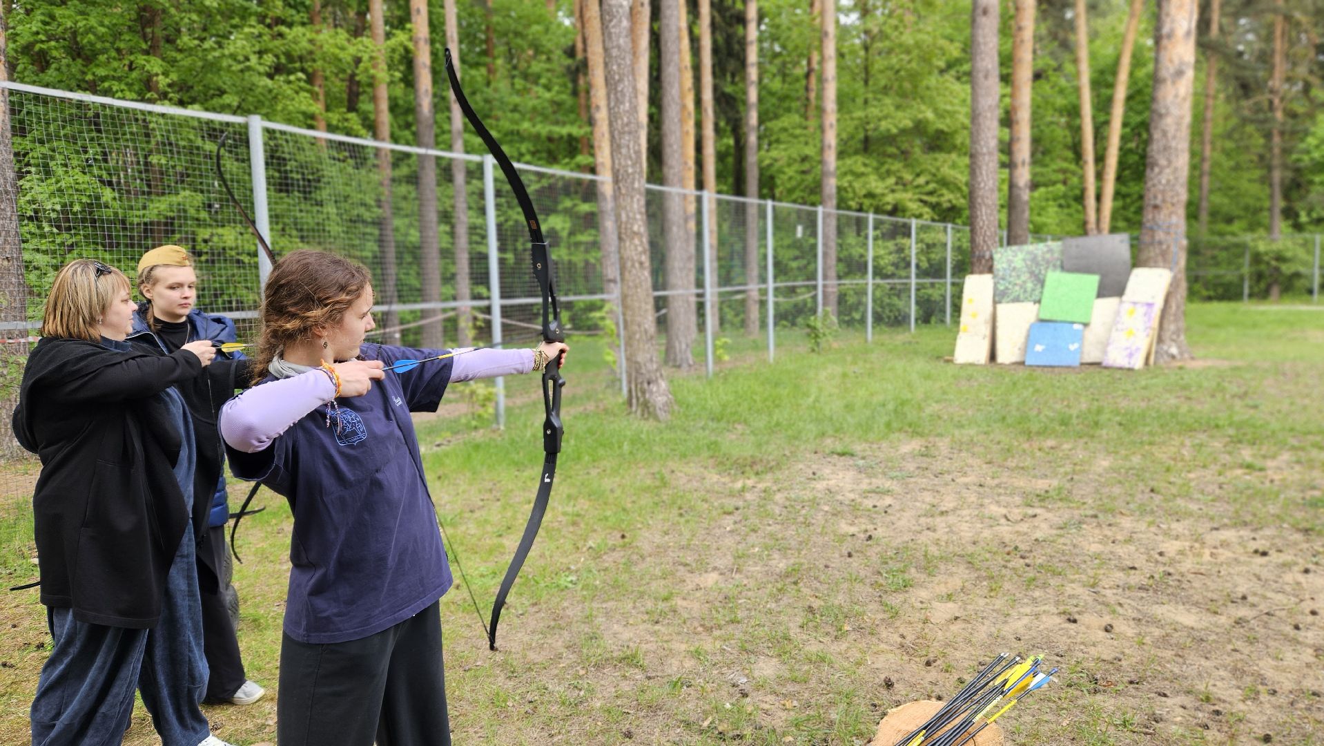 бой на мечах, стрельба из лука, жуковский, парк, 9 мая,