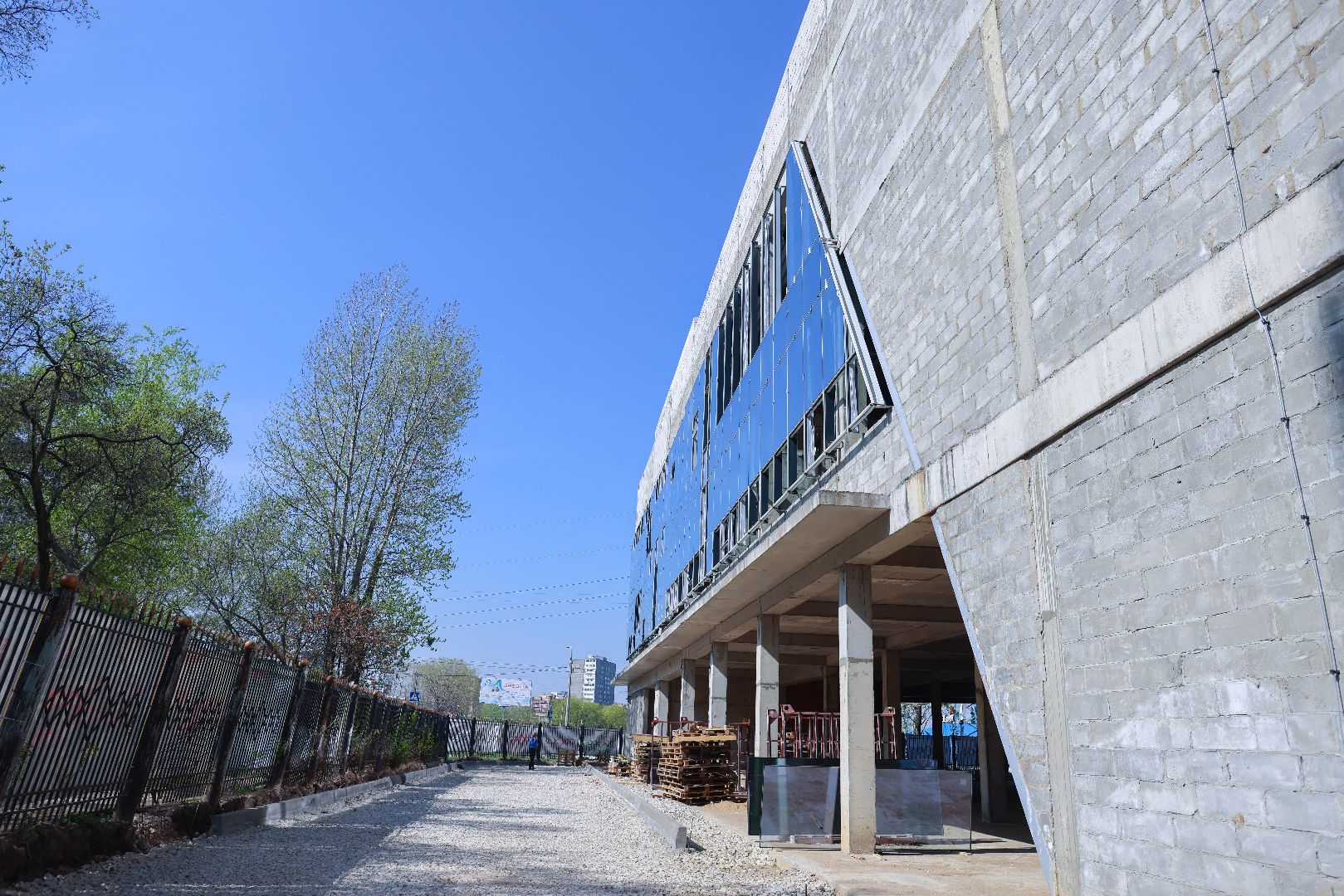 Реутов, ФОК, спорт, строительство, остекление, крыша, венткамера