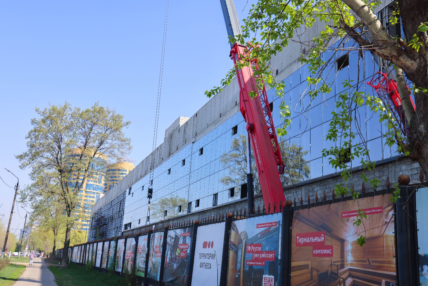 Реутов, ФОК, спорт, строительство, остекление, крыша, венткамера