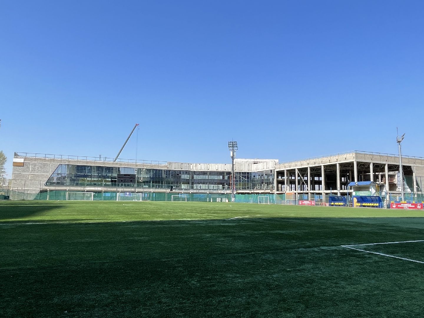 Реутов, ФОК, спорт, строительство, остекление, крыша, венткамера