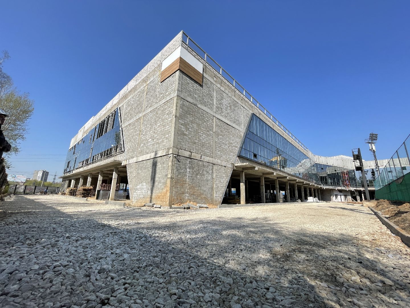 Реутов, ФОК, спорт, строительство, остекление, крыша, венткамера