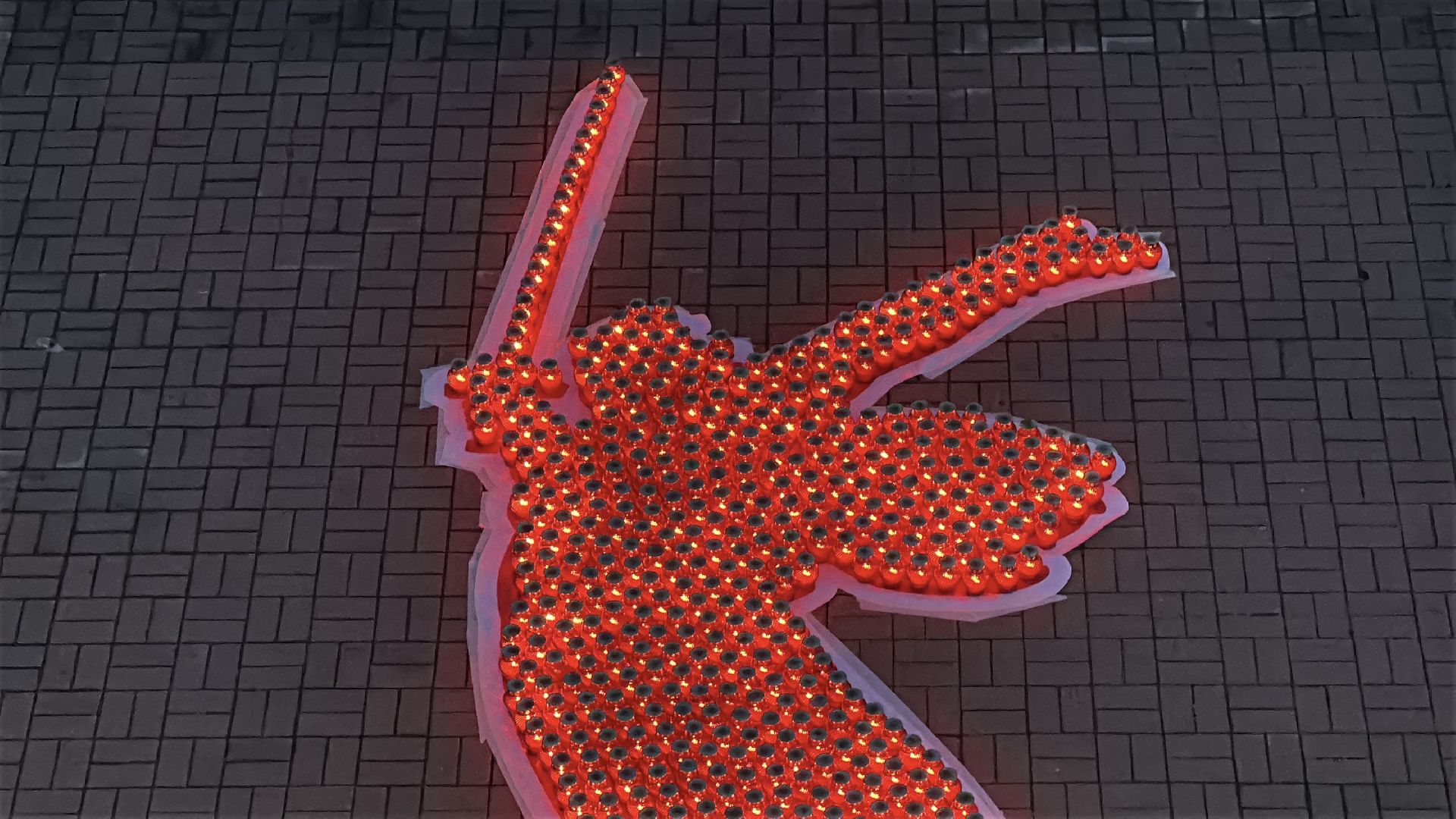 клин, день победы, огни победы, родина мать из свечей,