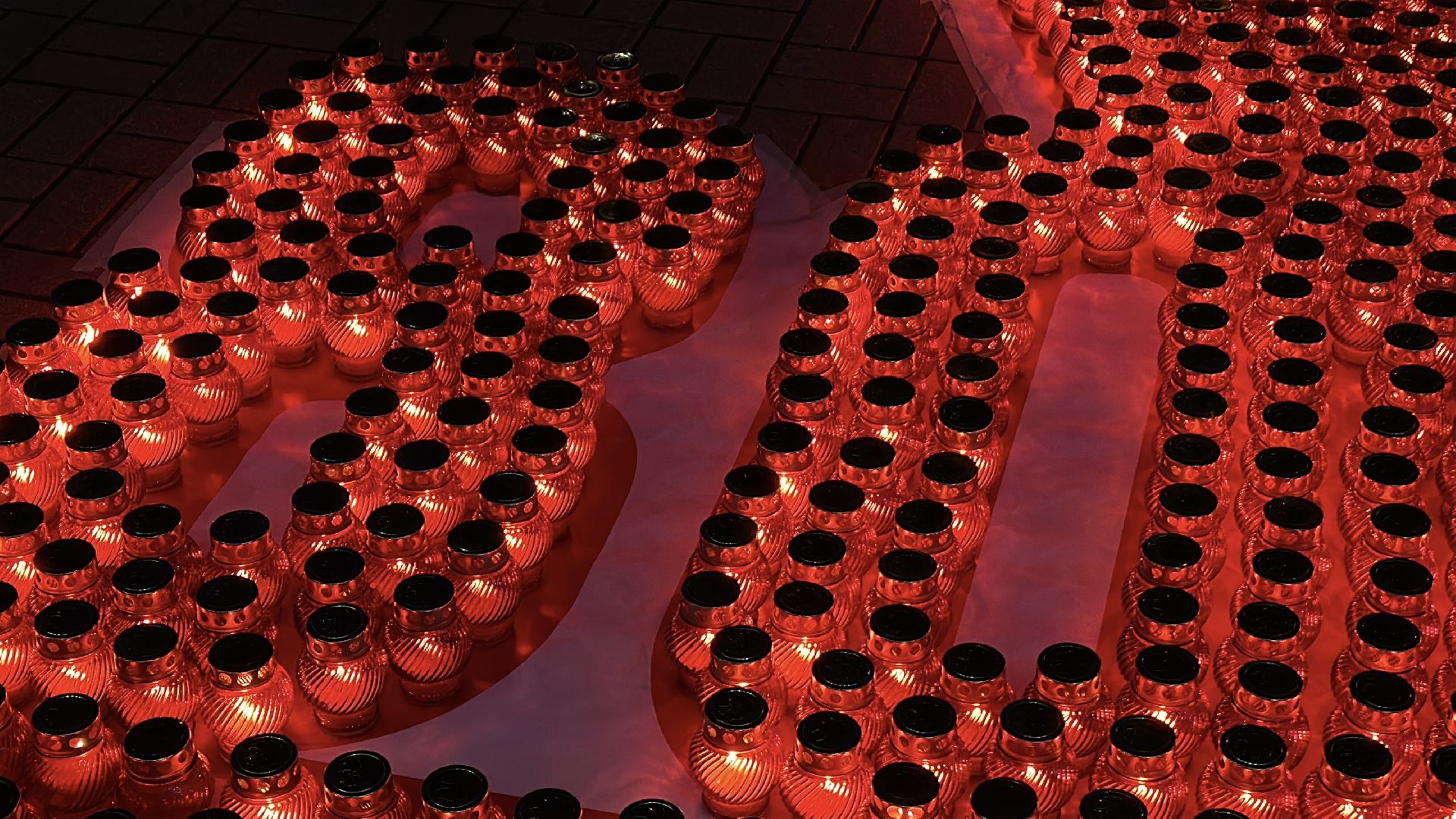 клин, день победы, огни победы, родина мать из свечей,