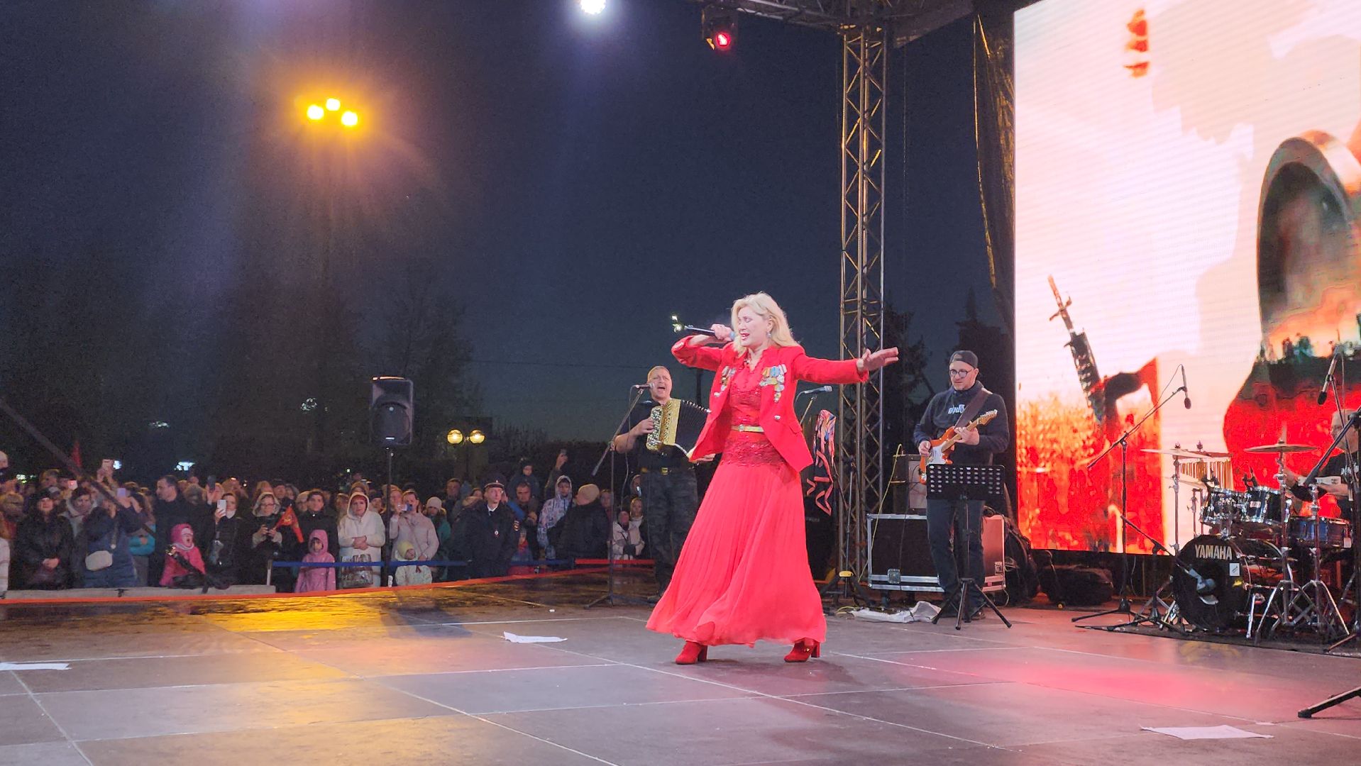 День Победы, Истра, Концерт, Виктория Цыганова,